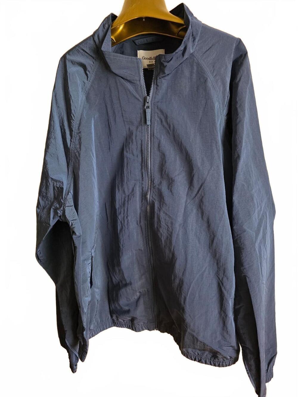 Goodfellow & Co Men's 3XL Lightweight Navy Blue Windbreaker Jacket, New With Tag